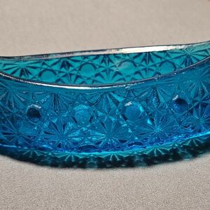 Fenton Blue Glass Art Bowl